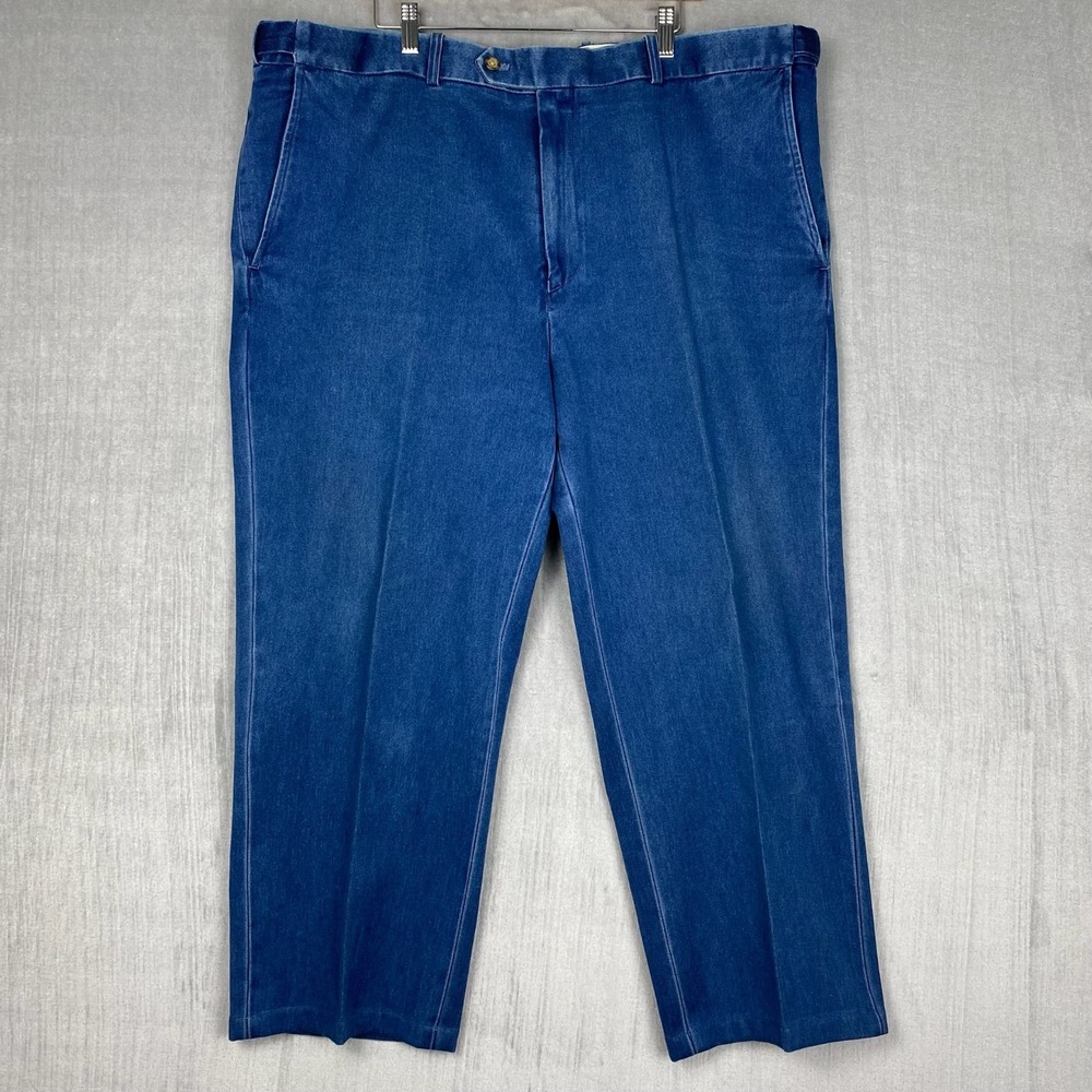Vtg 90s Norm Thompson Denim Pants Mens 44x26 Relaxed‎ AutoSizer Cotton Normcore